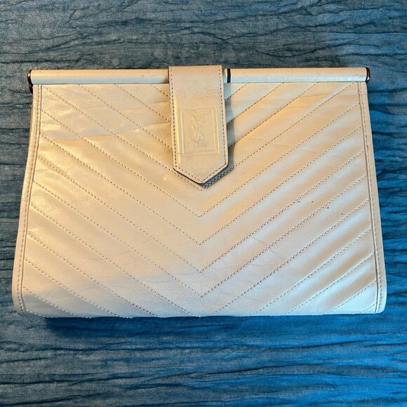 Yves Saint Laurent YSL vintage leather clutch - Picture 2 of 9